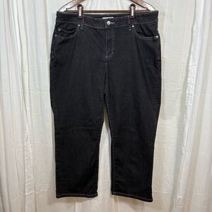 Eileen‎ Fisher Organic Cotton Stretch Straight Leg Jeans 
Black Size 14P